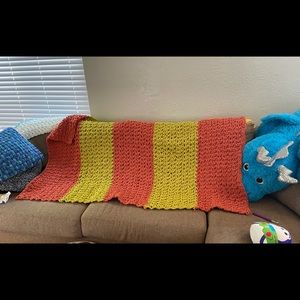 Homemade crochet blanket